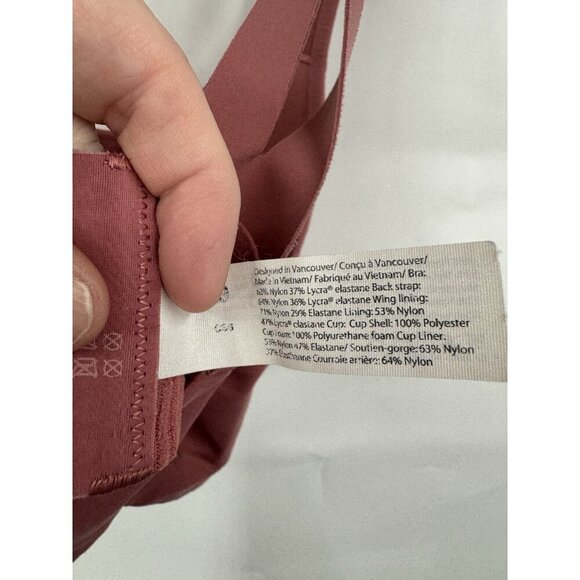 Lululemon AirSupport Bra Women 36C Rose/Pink  High Support Athletic Workout - Picture 5 of 11
